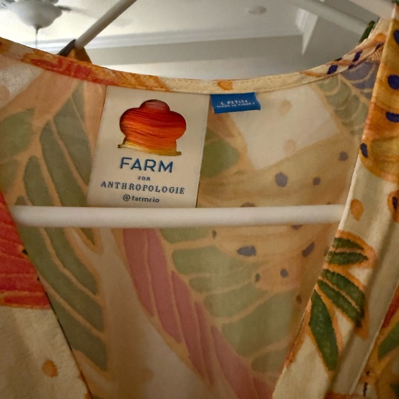 FARM Rio Long-Sleeve V-Neck Wrap Midi Dress - Picture 3 of 6